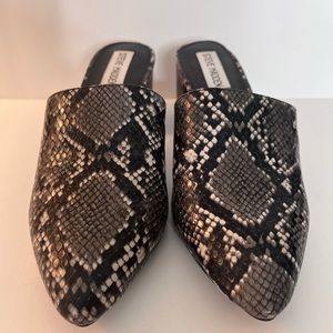 Steve Madden snake print heels